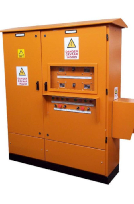 Floor standing double door kiosk